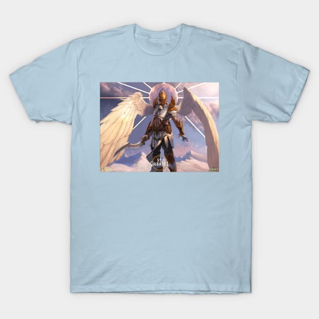 St Gabriel - Almighty Legends T-Shirt by Toytally Rad Creations